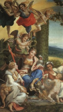  Anton Tableaux - Allégorie De La Vertu Renaissance maniérisme Antonio da Correggio